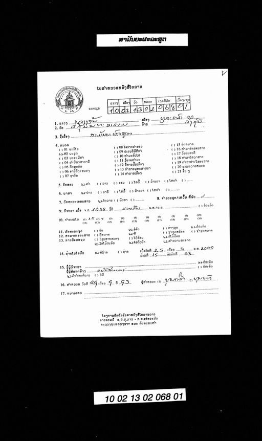 Samannyaphala phuk song (ສາມັນຍະຜະລະ ຜູກສອງ)