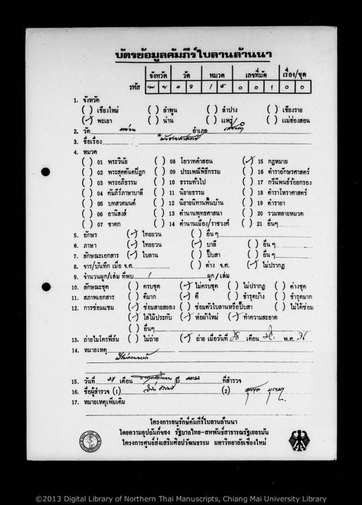 Untitled (Manglaisat) (ไม่ปรากฏ (มังรายสาตร์))