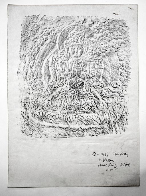 Bhutan Chendebji Chörten V.Westen Oberer Ring Mitte (Kahlen_0005)