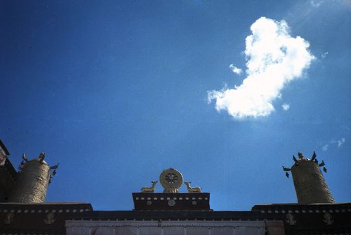 Lhasa Jokhang Front Dach (Kahlen_0712)