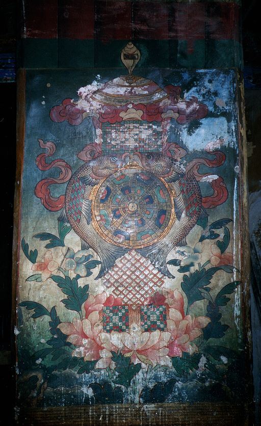 Nechung Holz Pfeiler Malerei (Kahlen_0771)