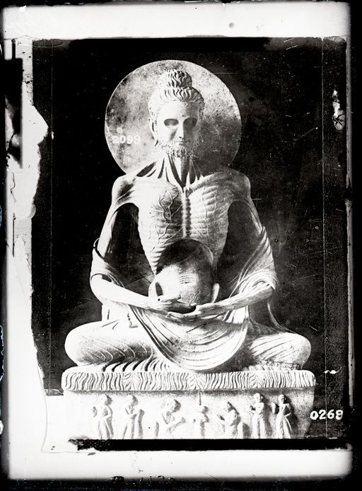 A 139: Vergleichsbild: Gautama als Asket, Gandhāra-Skulptur aus dem Sikri Museum in Lahore Nr. 0268 (oder 2099?)