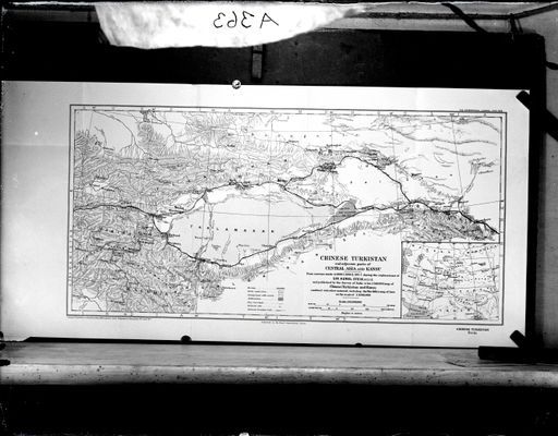 A 363: Landkarte von Chinese Turkestan with adjacent Parts of Central Asia and Kansu, publ. by Aurel Stein