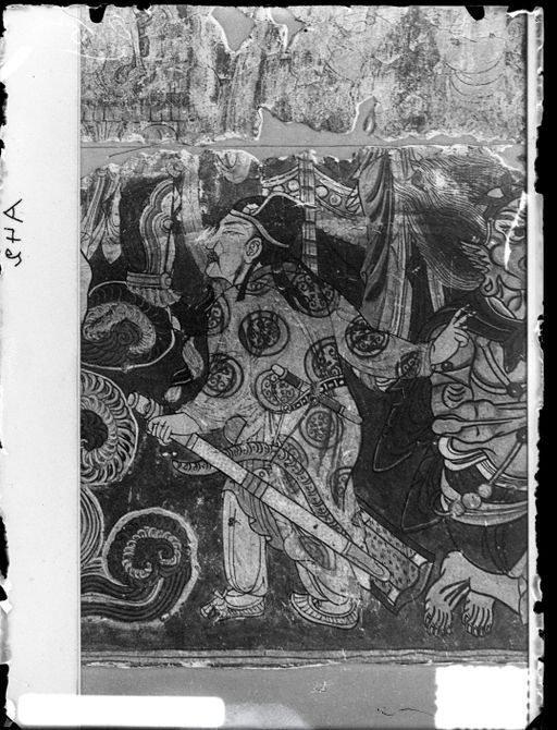 A42: Szene aus der Erzählung vom Ausritt des Fürsten: Schwertträger mit Dolch am Gürtel im Medaillion-Gewand (A_42_IB_6878.jpg)