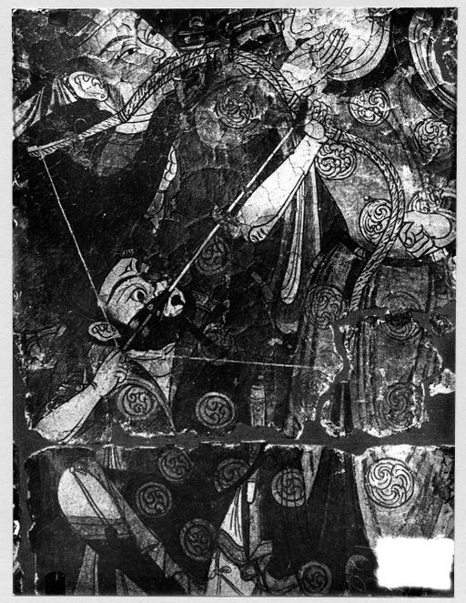 A43: Detail aus der Entführung eines Kindes durch Garuḍa: Jäger mit schussbereitem Bogen (A_43_III_6879_Baez_pos.jpg)