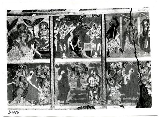 B 1083: Felder mit Szenen aus dem Leben des Buddha (13-15, 32-34)