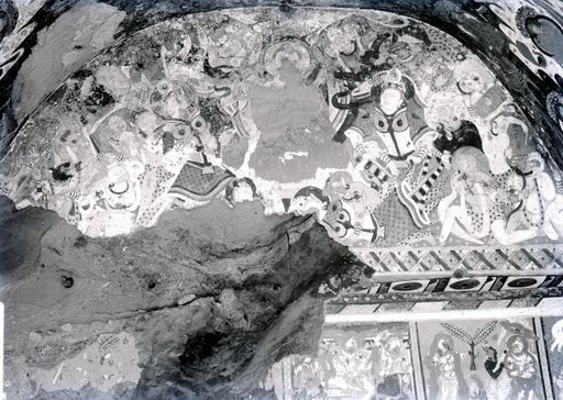 B1085: Felder mit Szenen aus dem Leben des Buddha: Angriff des Māra (B_1085_Kiz_110_IB_9154ab.jpg)