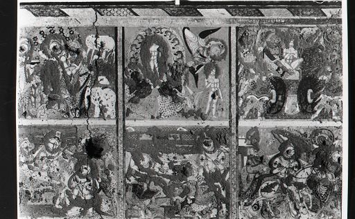 B 1087: Felder mit Szenen aus dem Leben des Buddha (3-5, 22-24)