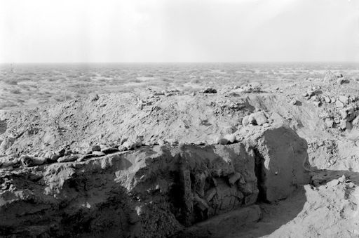 B1092: Reliefreste sitzender Figuren und Blick über die weite Ebene (B_1092_Tumshuk_Tagh.jpg)