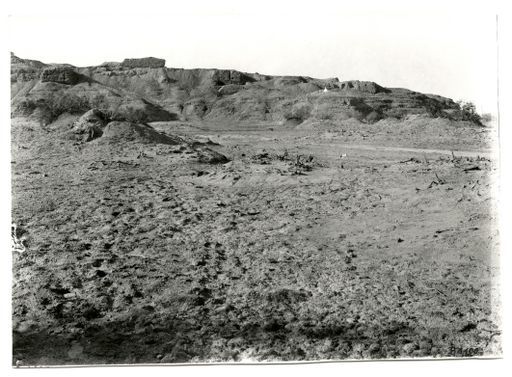 B 1100: Ruinenanlage von Osten