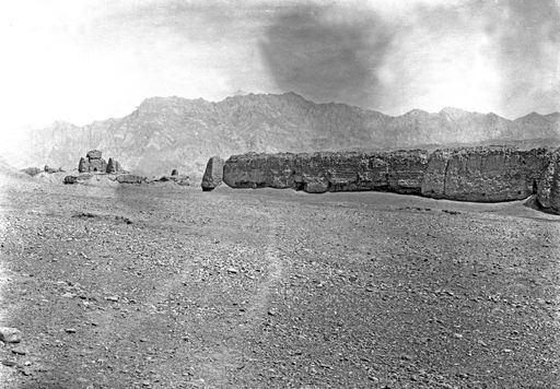 B1199: Westseite der Umfassungsmauer der 'Festung' (Anlage D) (B_1199_Sub.jpg)