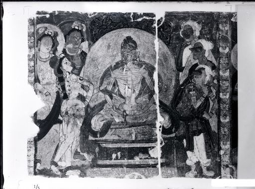 B 122: Versuchung des abgemagerten zukünftigen Buddha durch die Māra-Töchter