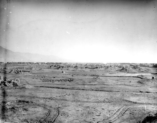 B 1278: Panorama-Aufnahme der Tempelstadt, von der westlichen Innenmauer aus gesehen nach Osten hin
