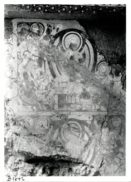 B1642: Predigt und Verehrungsszenen: Shuddhodana liegt vor Buddha (B_1642_Kiz_pos.jpg)
