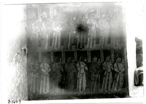 B 1645: Stifterbilder mit uigurischen Namenskartuschen