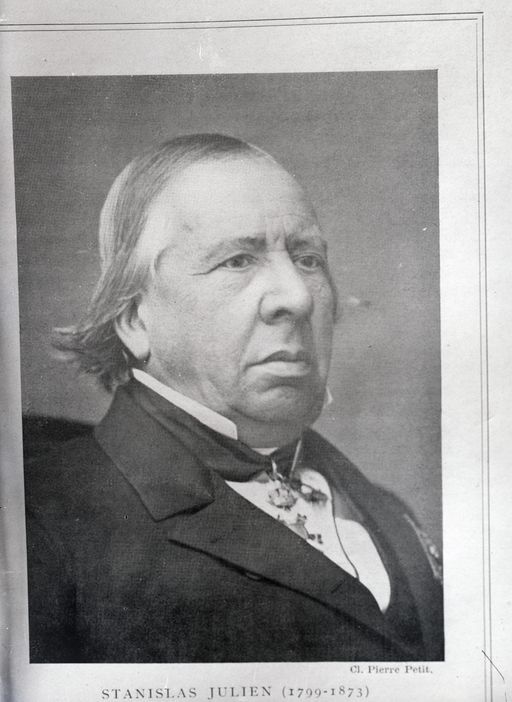 B 1661: Portrait Stanislas Julien 1799-1873, Foto von Cl. Pierre Peteit aus einer Publikation