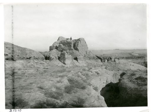 B 1710: Grabung an einem Stūpa-Tempel, oben Theodor Bartus