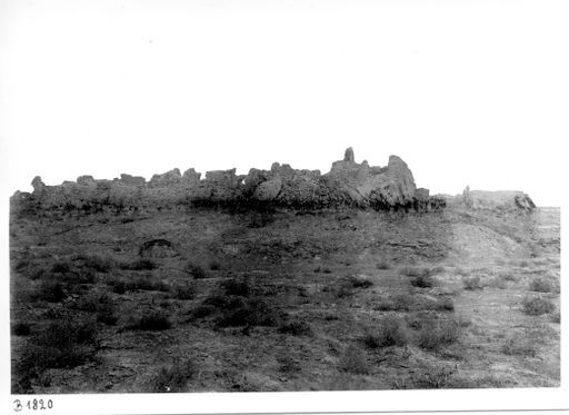 B 1820: Blick auf die Ruinenstätte