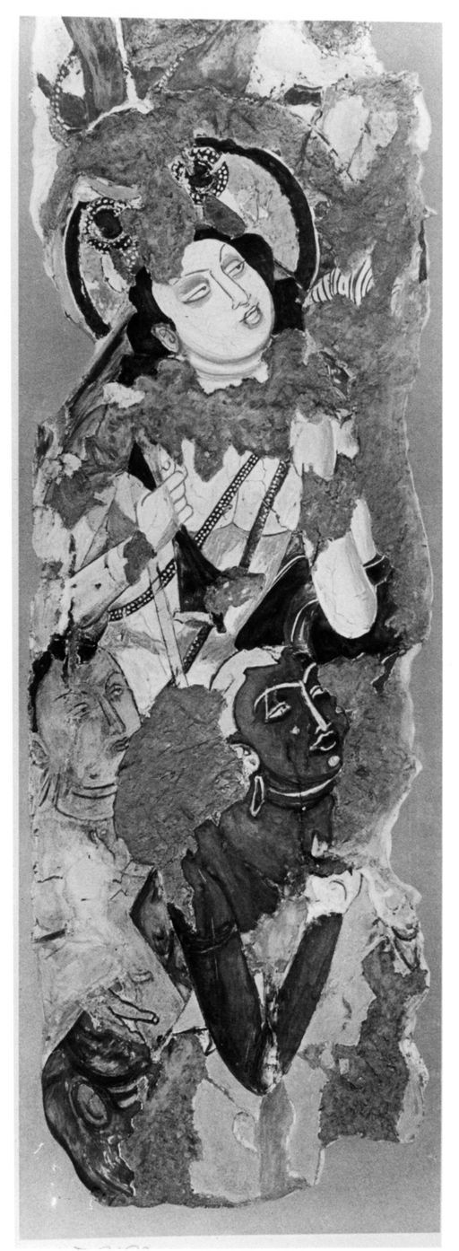 B 19a: Gottheit, Vajrapāṇi und 2 Mönche (links)