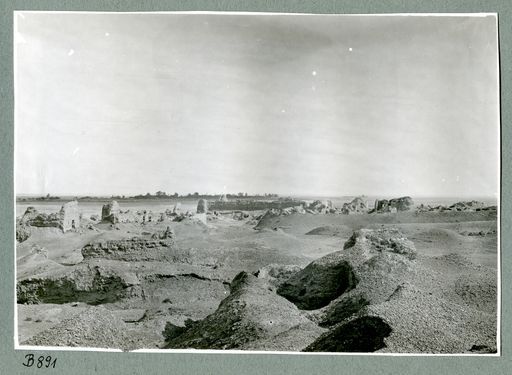 B 891: Tempel und Stūpa-Reste um Festung in der Weststadt