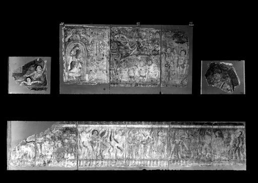 T 214: Vier Legenden- und Höllendarstellungen