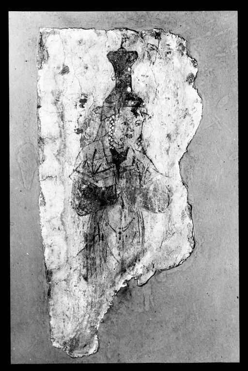 T 258: Stifterin, uig. Dame mit Kopfputz ähnlich dem in T 257