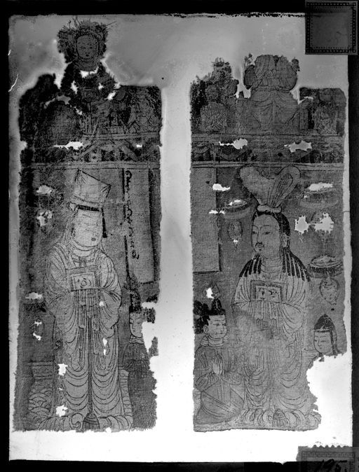 T 278: Zwei manichäische Tempelfahnen mit Electa und Electus