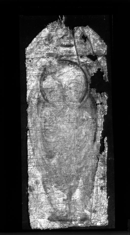 T 303: Tempelfahne doppelgestaltiger Buddha mit Mandorla