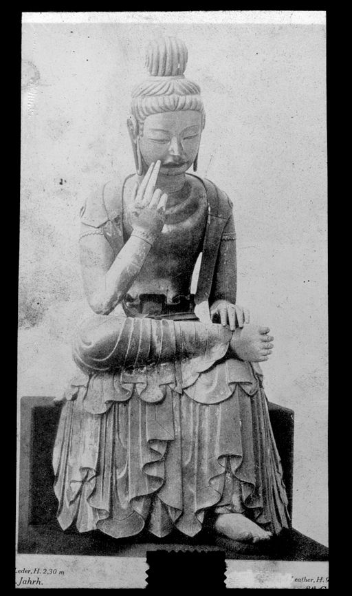 T 354: Vergleichsstück: Sitzender japanischer Bodhisattva, nach C. Glaser, Ostas. Plastik.