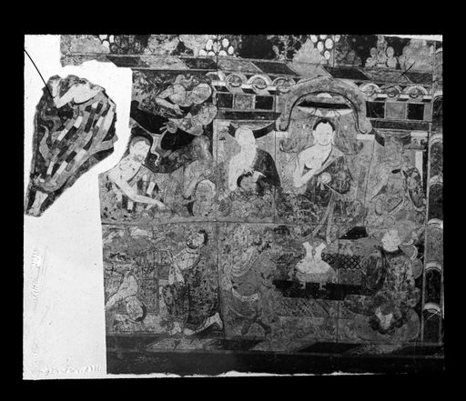 T 508: Konzil von Rajagṛha, mehrere Gemäldeplatten