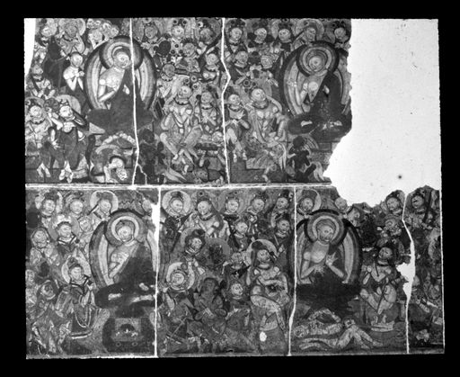 T 515: Mehrere Buddhapredigten auf 7 aneinander gelegten Malereiplatten, aus Grünwedel, Alt-Kutscha Tf XXIV, XXV