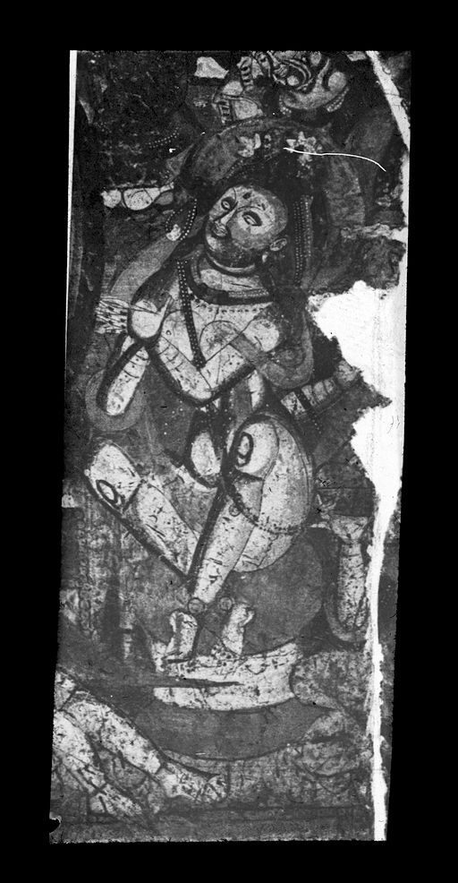 T 522: Verehrender hockender Zuhörer einer Buddhapredigt