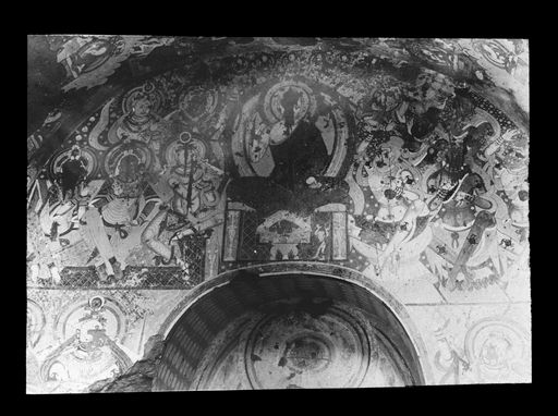 T 536: Lehrender Maitreya umgeben von Göttern