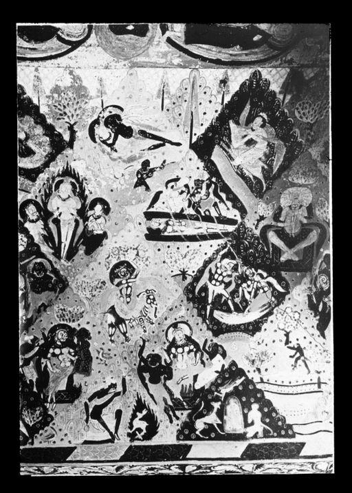 T 548: Aufopferungsszenen in Berglandschaften, oben Zenithstreifen