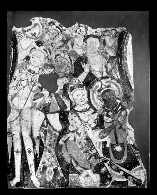 T 552: Adoranten zwischen zwei Mandorlen, vorne Herrscherpaar nach links