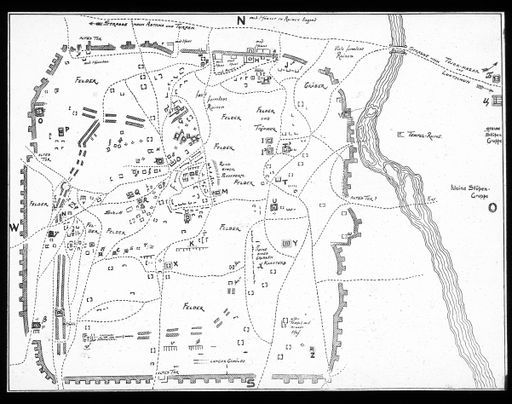 T 6: Albert Grünwedels 1905 publizierte Karte der Stadt Khocho