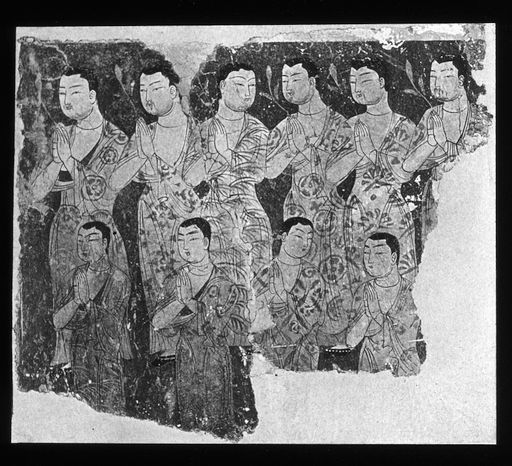 T 676: Stifterinnen, Fremdfoto Aurel Stein