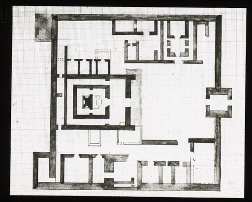 T 8: Le Coqs (oder Bartus ?) Plan eines Tempels ; s. auch T 608