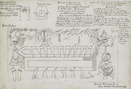 TA 6448 : Wandmalerei, Grundriss, Aufriss