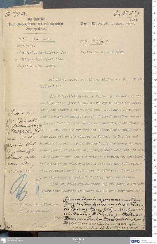 Acta I (Turfan) | (I/MV 1260 0193)