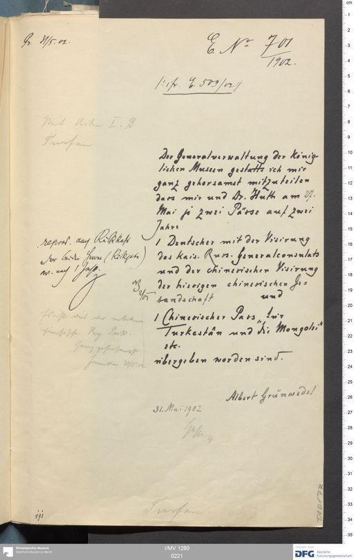 Acta I (Turfan) | (I/MV 1260 0221)