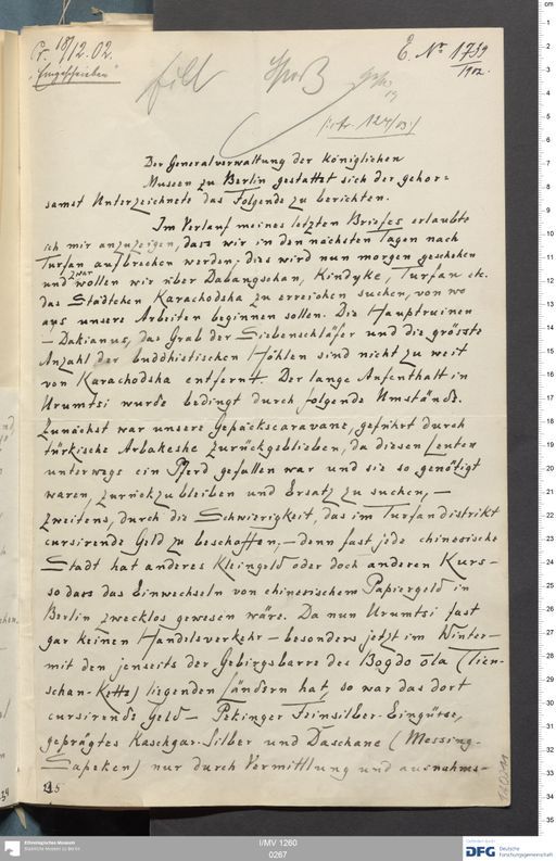 Acta I (Turfan) | (I/MV 1260 0267)