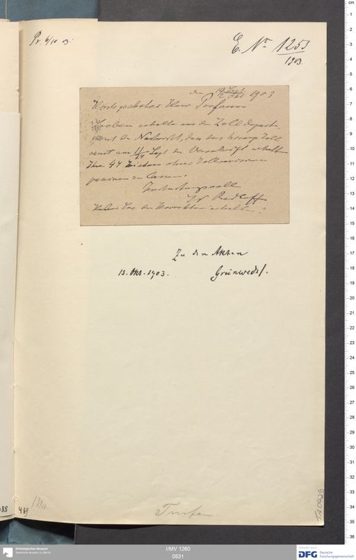 Acta I (Turfan) | (I/MV 1260 0531)