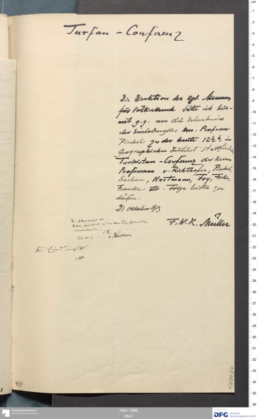 Acta I (Turfan) | (I/MV 1260 0541)