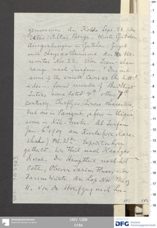 Acta X (Turfan) | (I/MV 1269 0184)