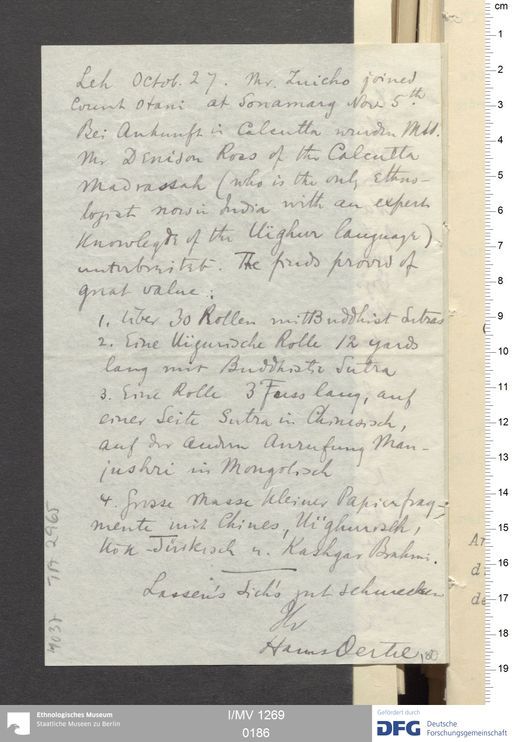 Acta X (Turfan) | (I/MV 1269 0186)