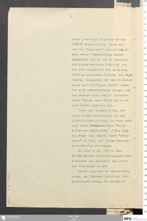 Acta X (Turfan) | (I/MV 1269 0190)