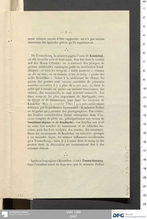 Acta X (Turfan) | (I/MV 1269 0197)