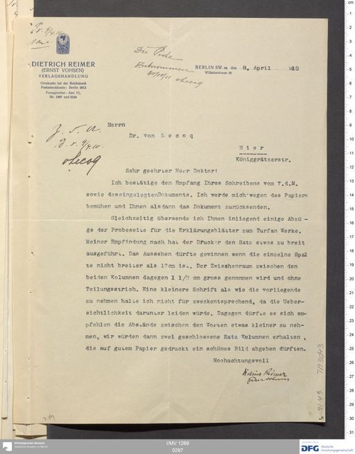 Acta X (Turfan) | (I/MV 1269 0297)