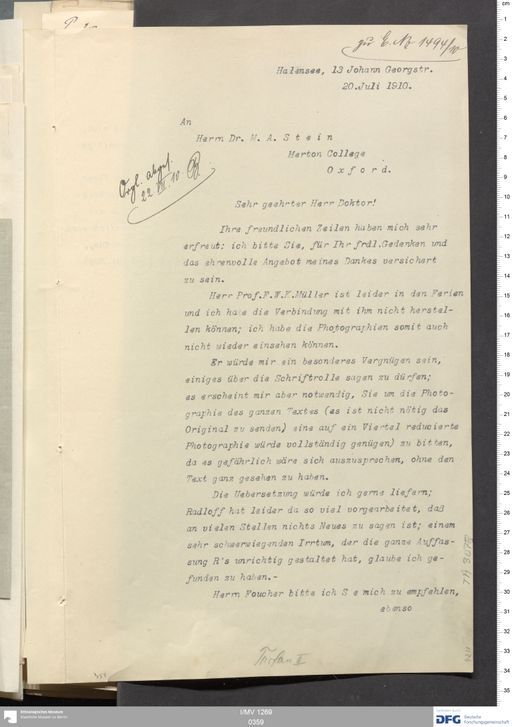 Acta X (Turfan) | (I/MV 1269 0359)